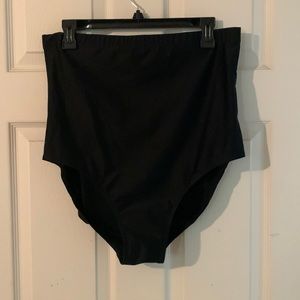 Black high waisted swim bottom size 18
